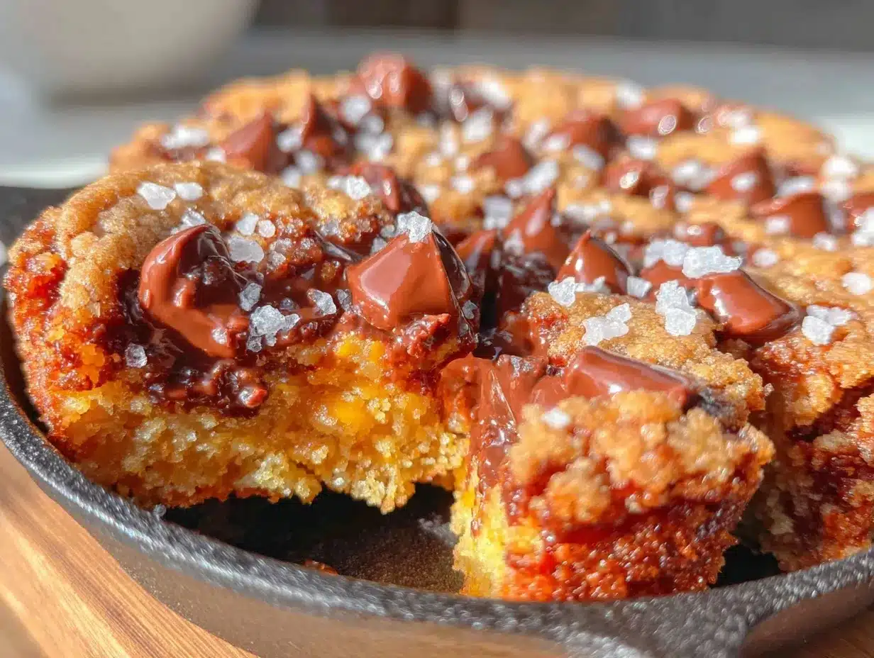 brown butter chocolate chip skillet cookie preparation steps