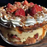 brown butter strawberry shortcake trifle - featured image