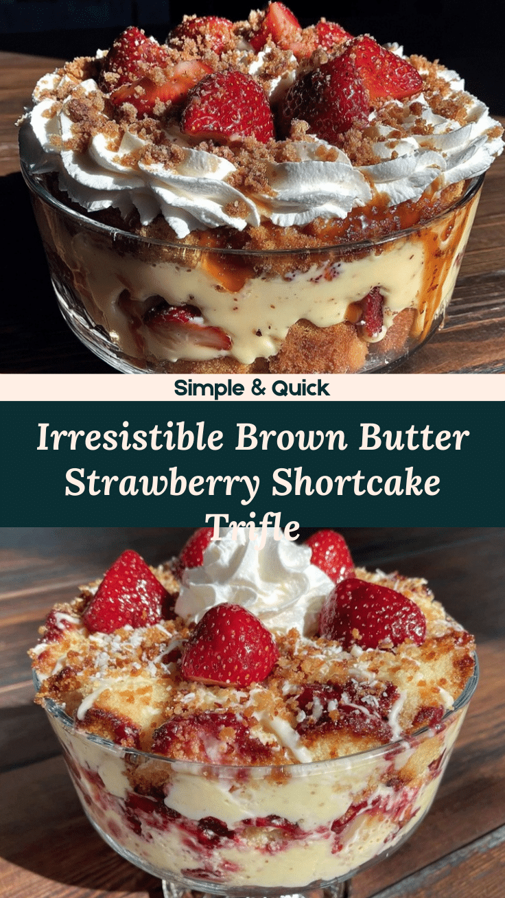 brown butter strawberry shortcake trifle recipe