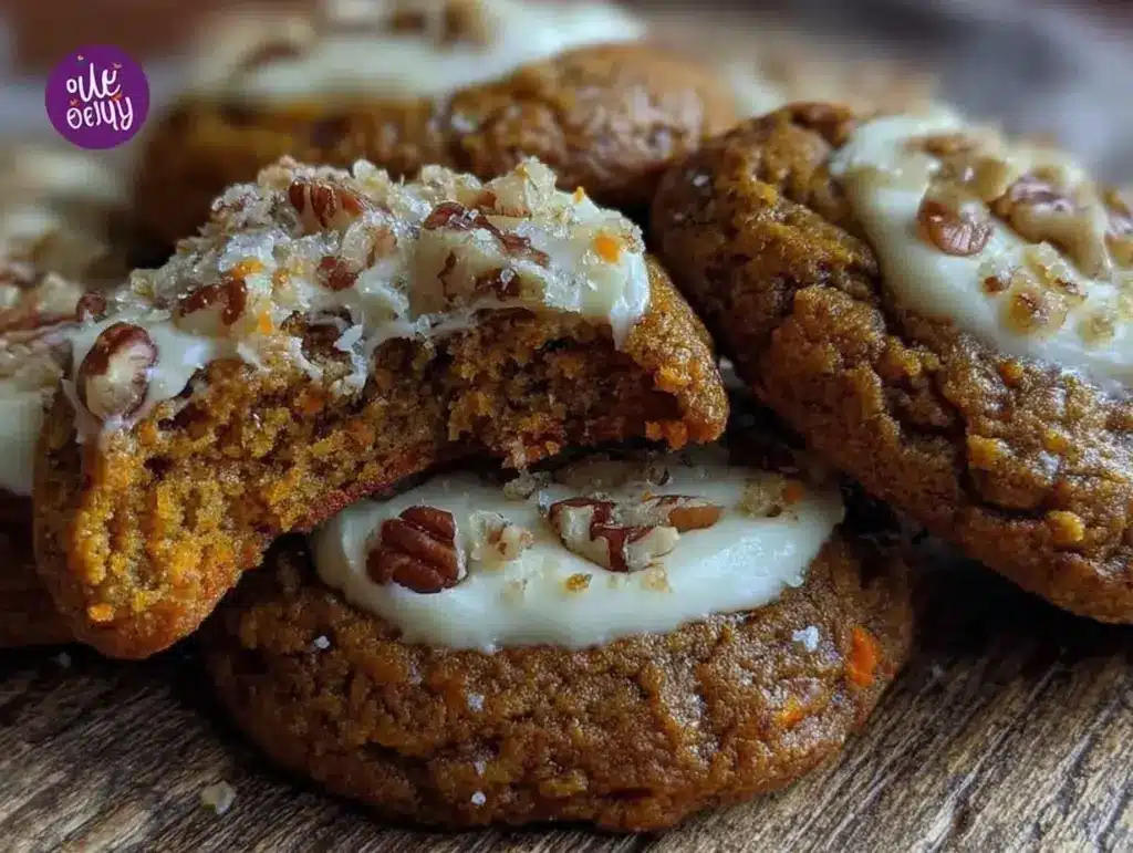 carrot cake thumbprint cookies - featured image