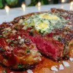 cast iron reverse sear ribeye steak - featured image