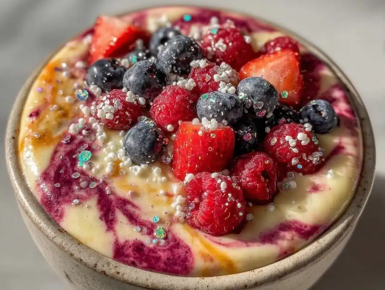 cherry smoothie bowl preparation steps