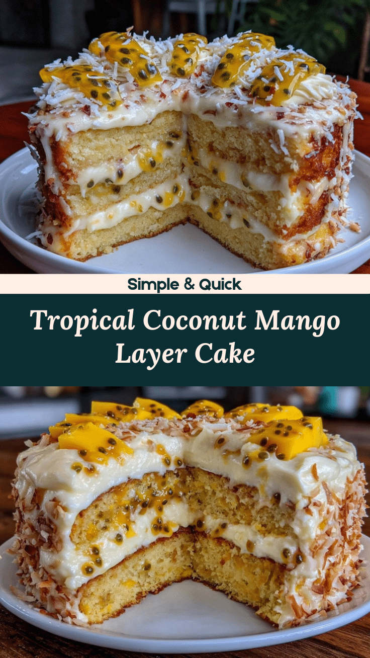 coconut mango layer cake recipe