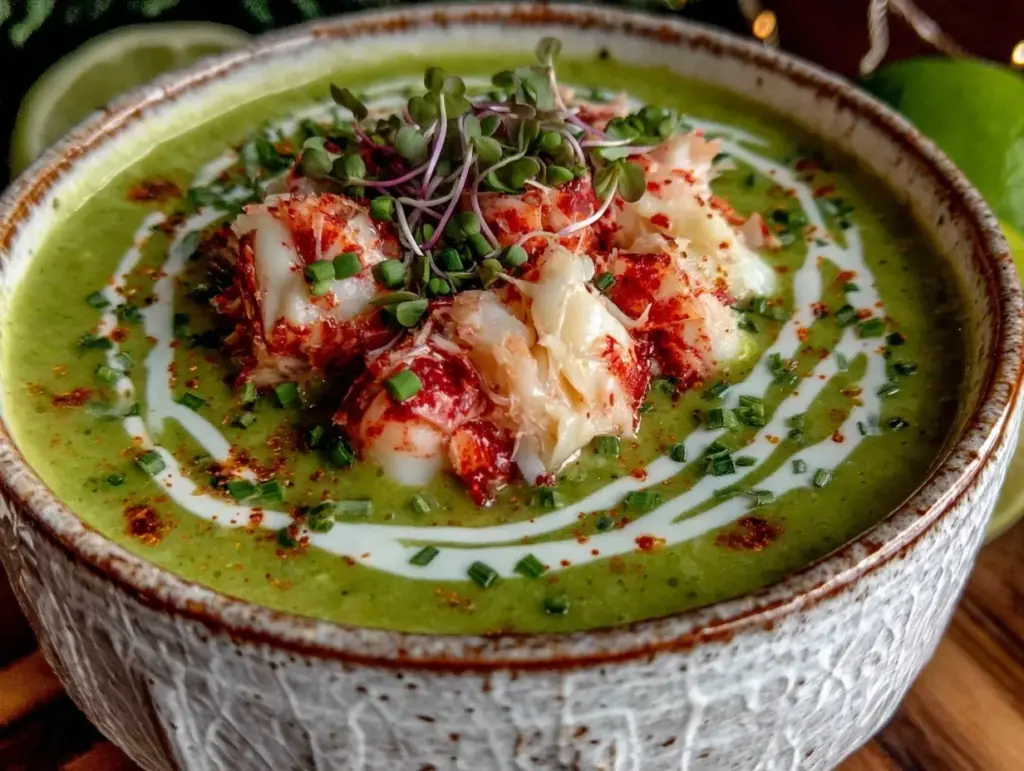 cold avocado soup - featured image