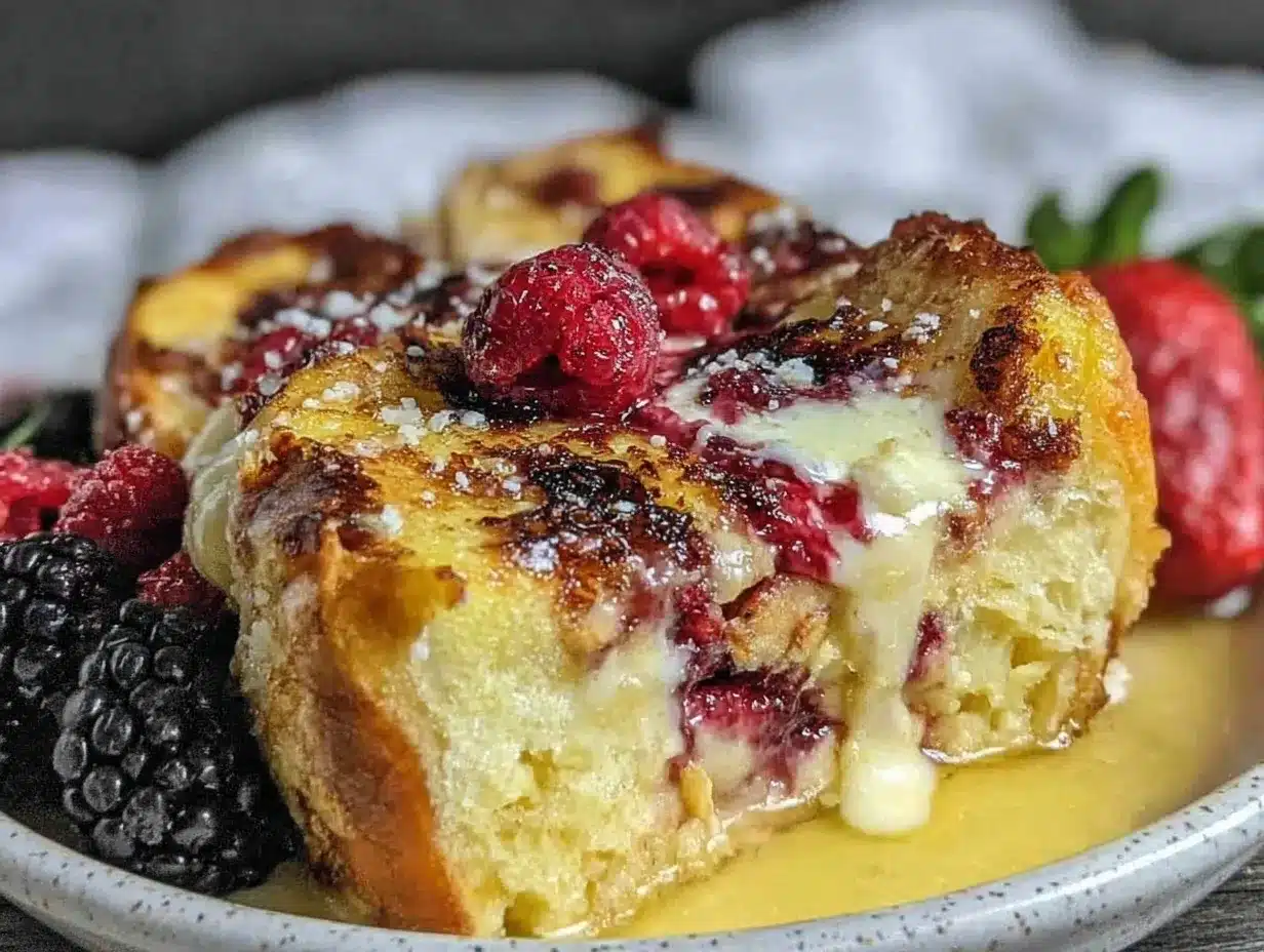 creamy baked french toast casserole preparation steps