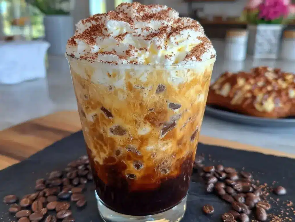 creamy ballerina cappuccino iced coffee - featured image