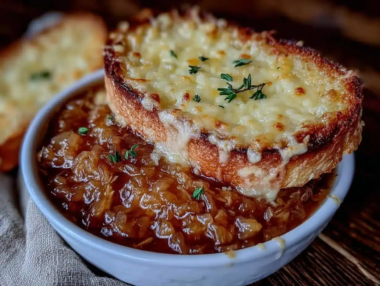 creamy crockpot french onion soup chicken preparation steps