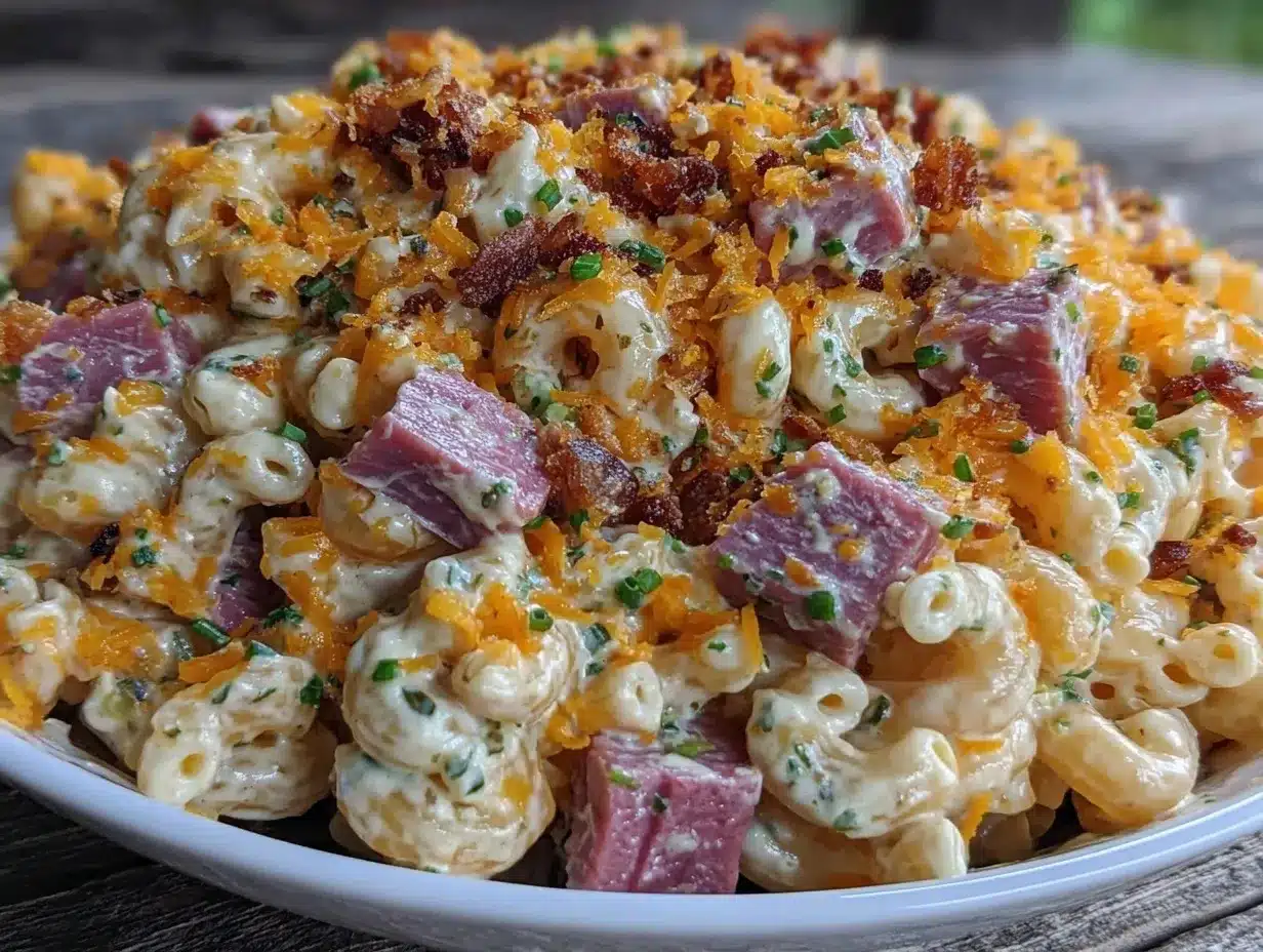 creamy loaded macaroni salad preparation steps