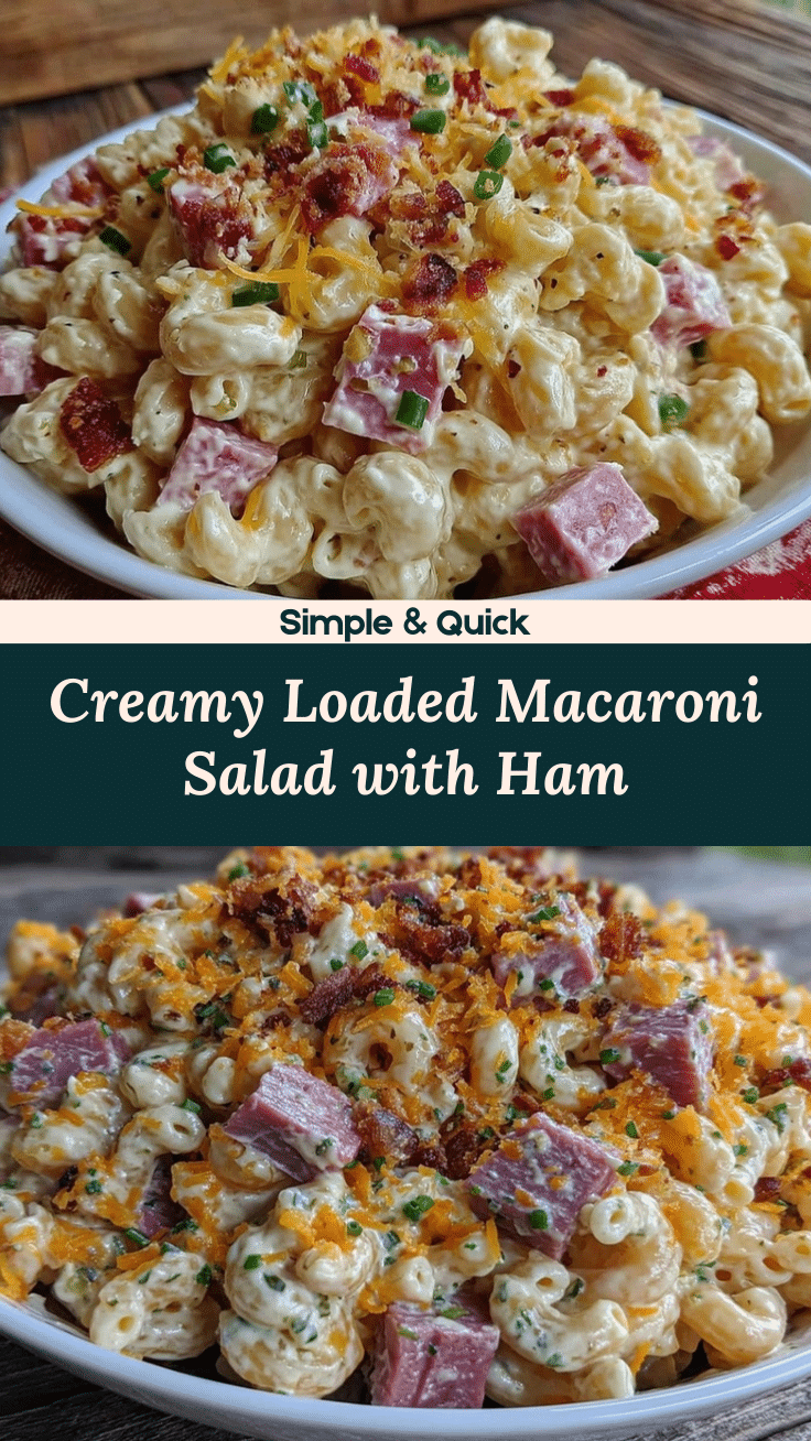 creamy loaded macaroni salad recipe