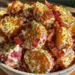 creamy red potato salad - featured image