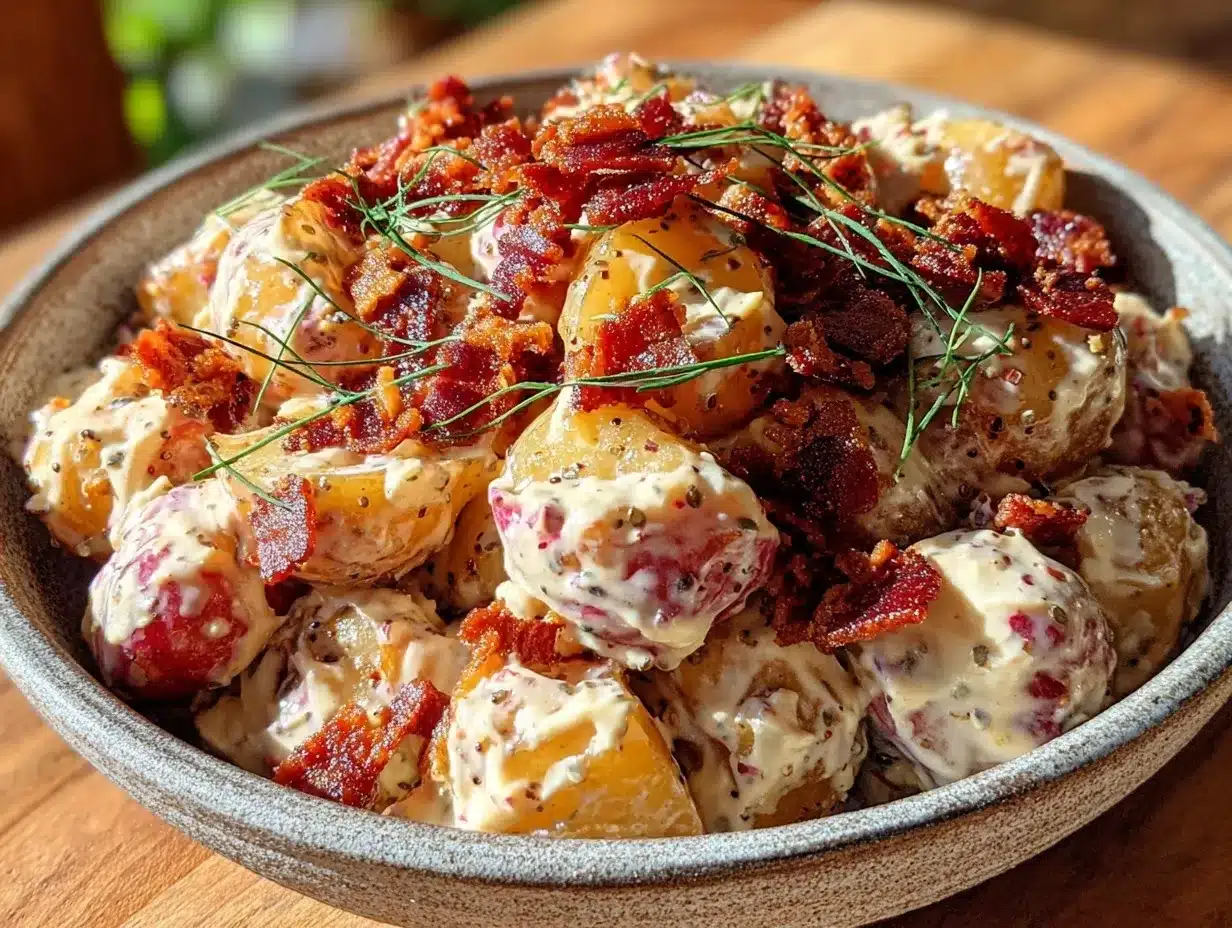 creamy red potato salad preparation steps