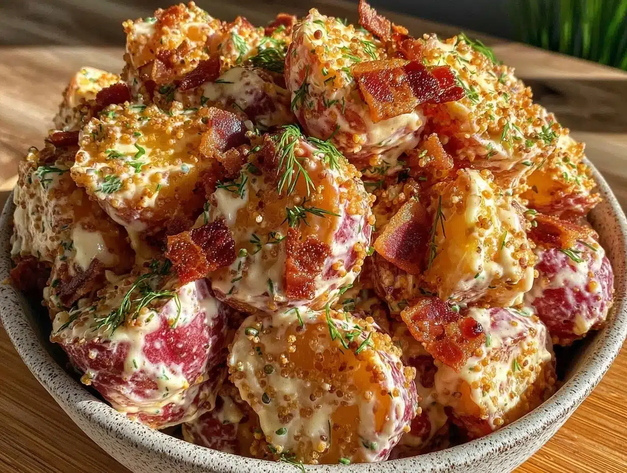 creamy red potato salad - featured image