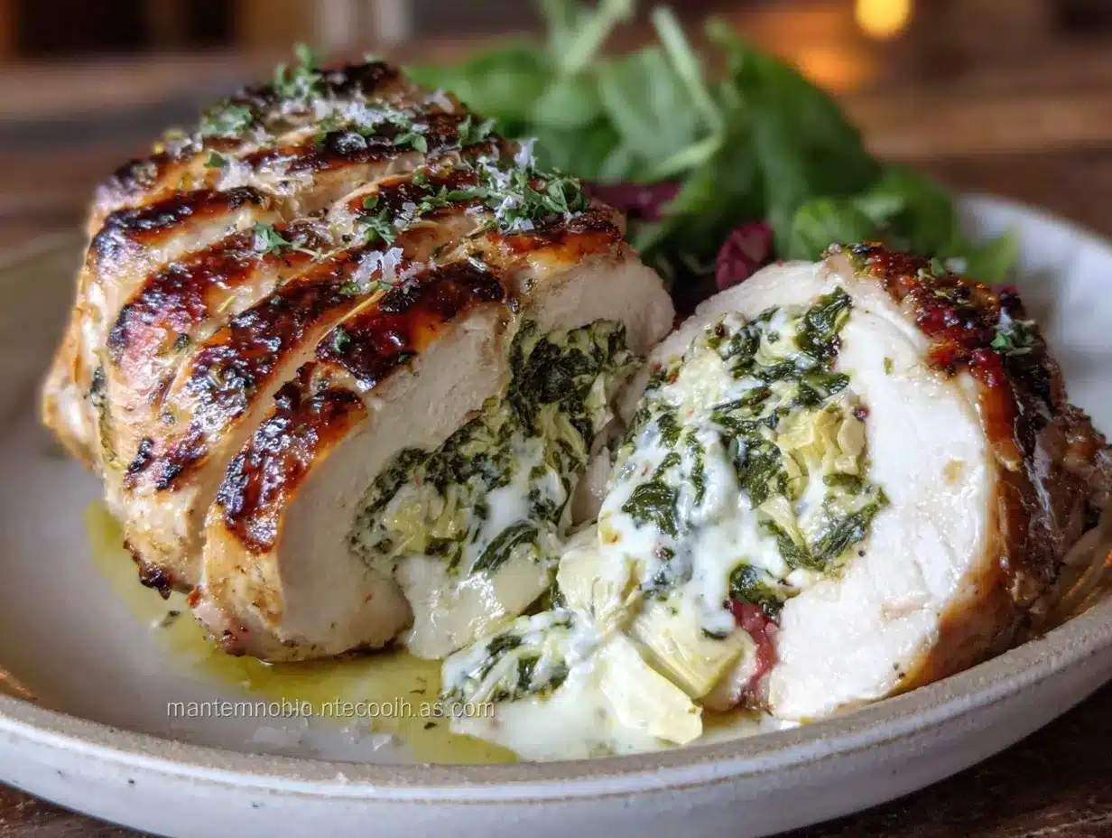 creamy stuffed chicken breast preparation steps