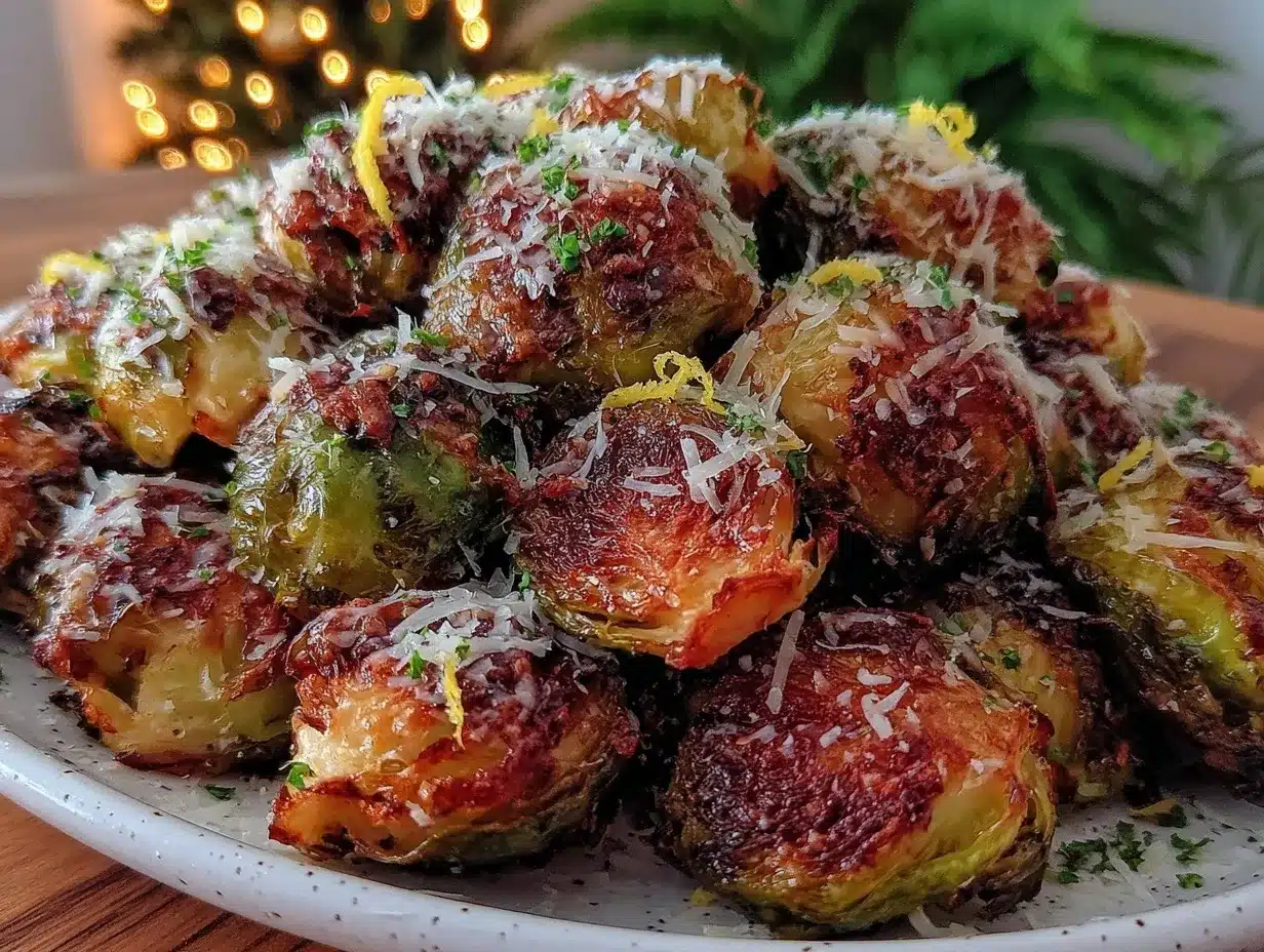 crispy air fryer smashed Brussels sprouts preparation steps