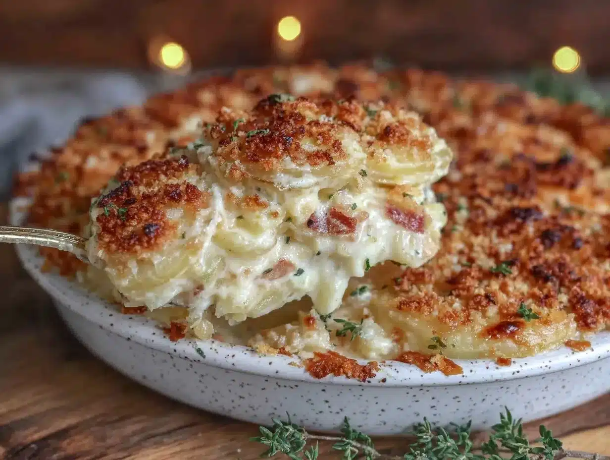 crispy gruyere scalloped potatoes au gratin preparation steps