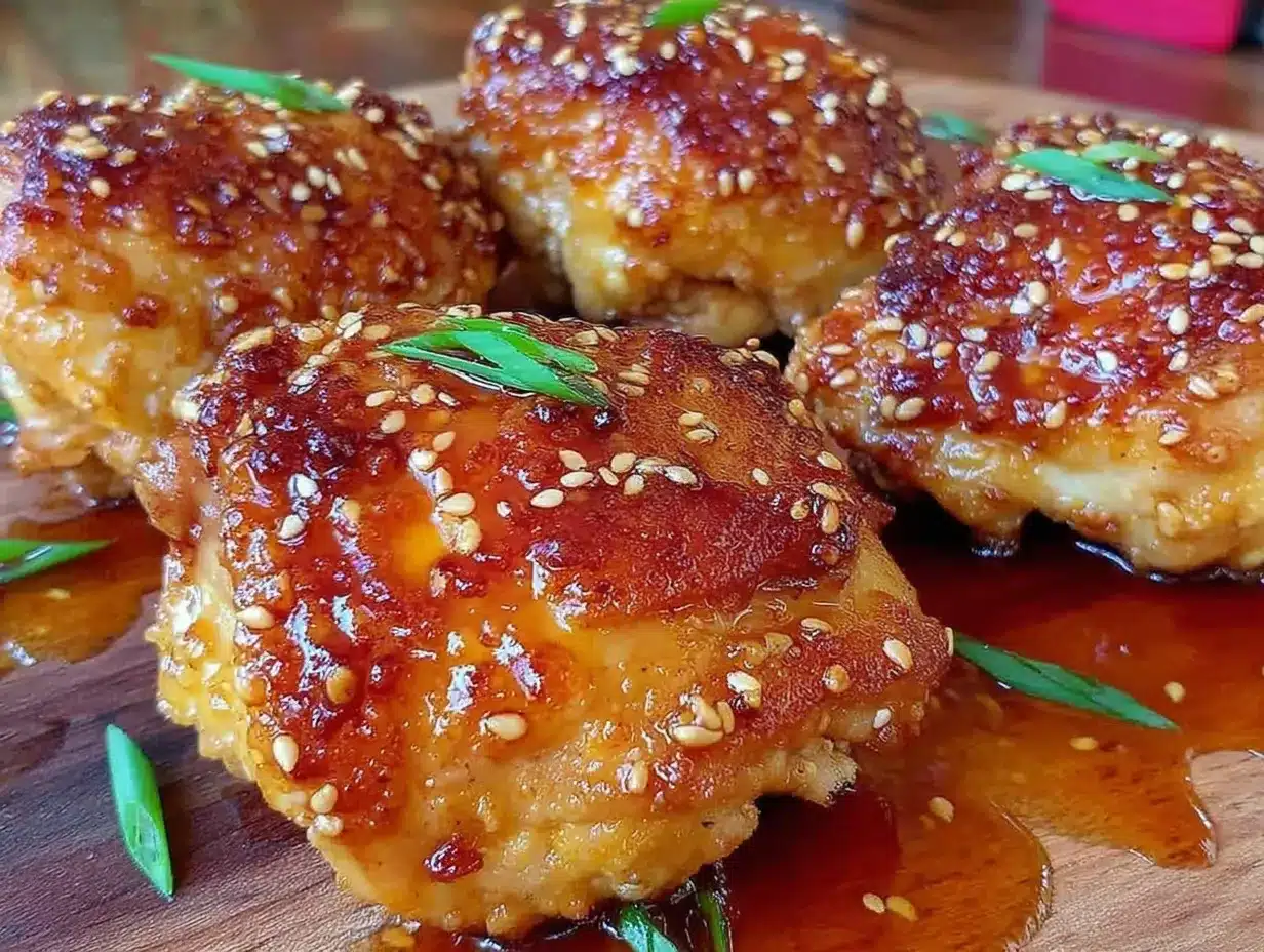 crispy oven baked honey garlic chicken thighs preparation steps