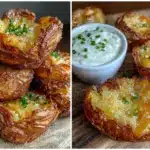 crispy smashed potato bites - featured image