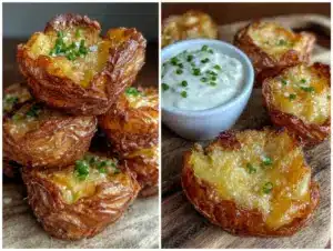 crispy smashed potato bites - featured image