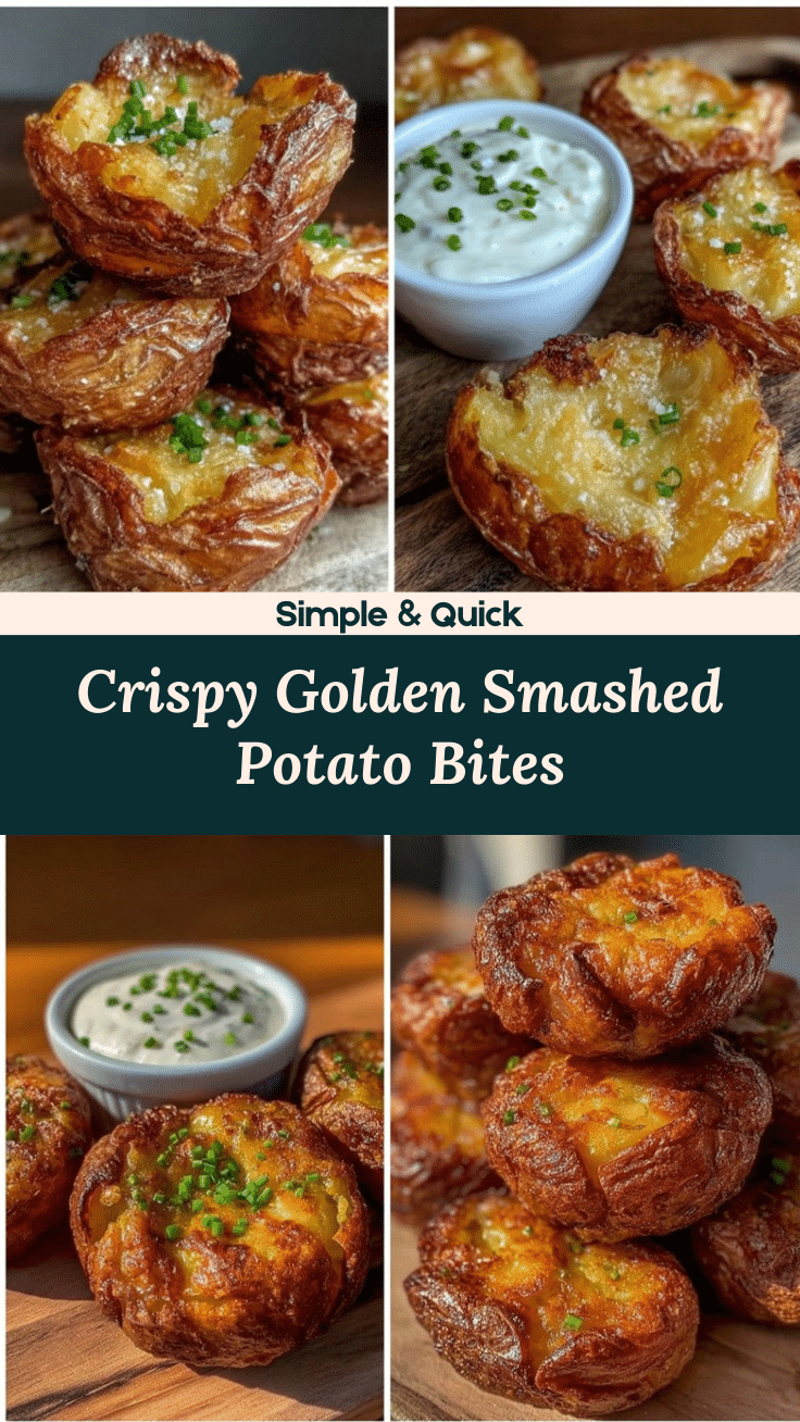 crispy smashed potato bites recipe