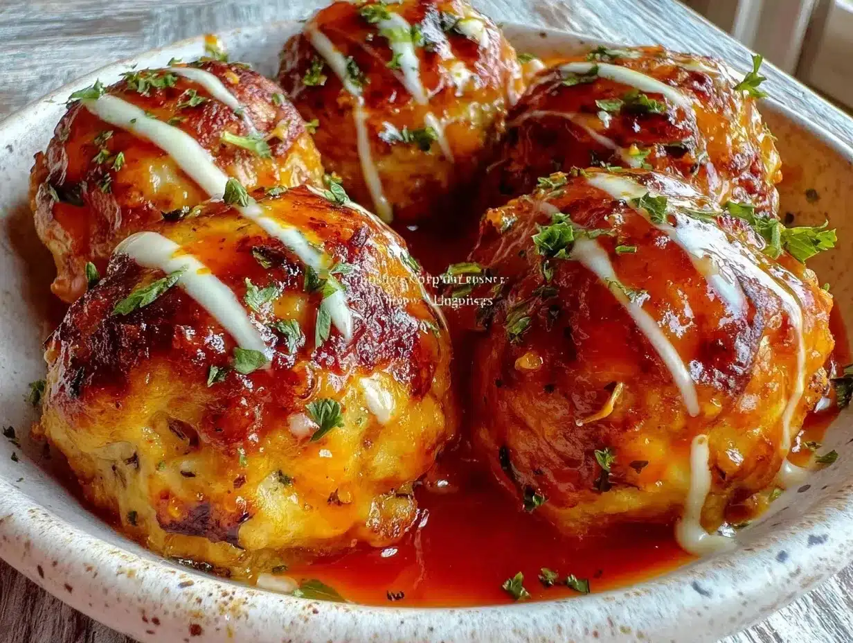 crockpot honey buffalo chicken meatballs preparation steps