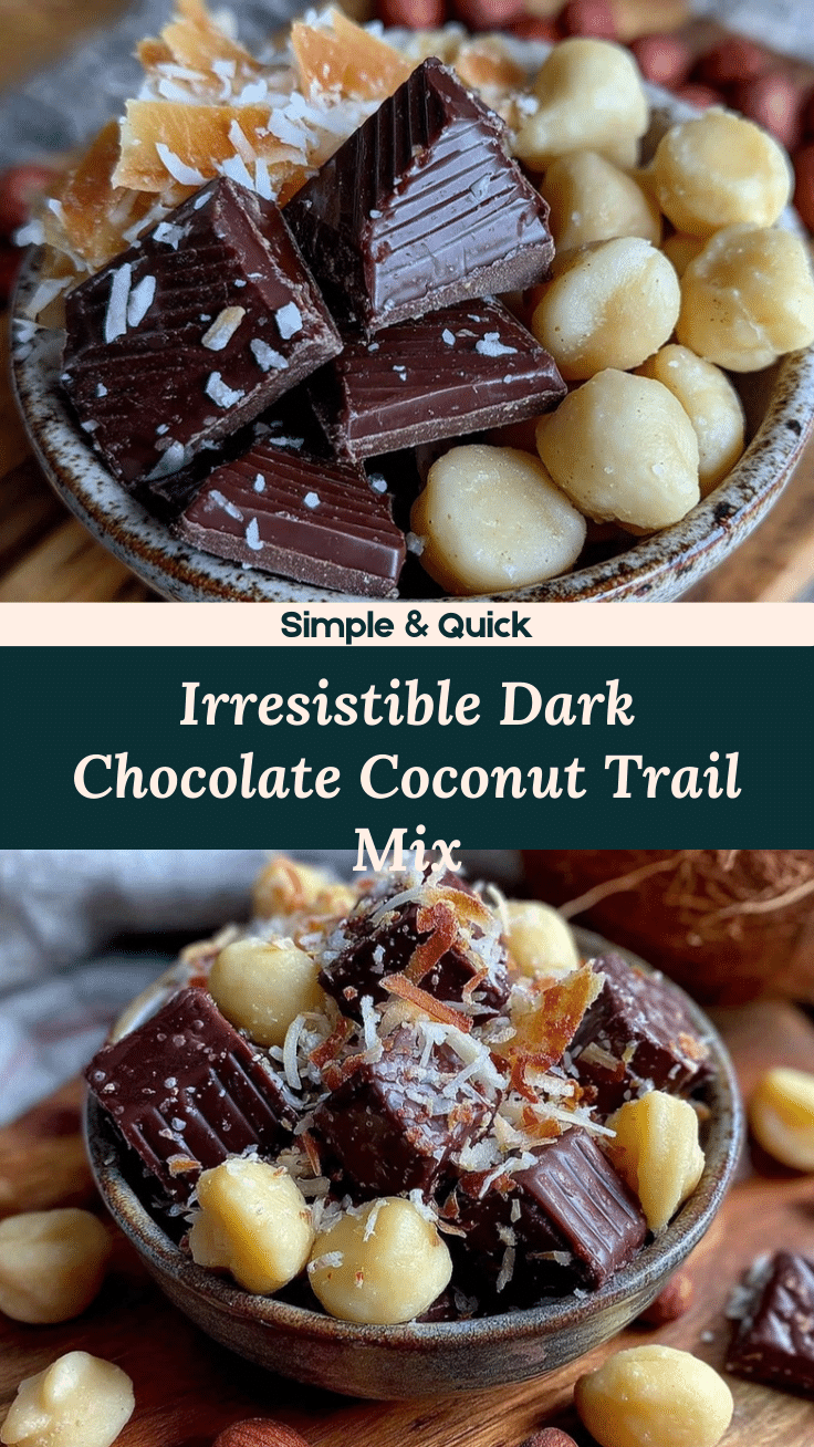 dark chocolate coconut trail mix recipe