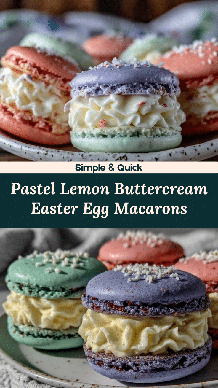 Easter egg macarons recipe