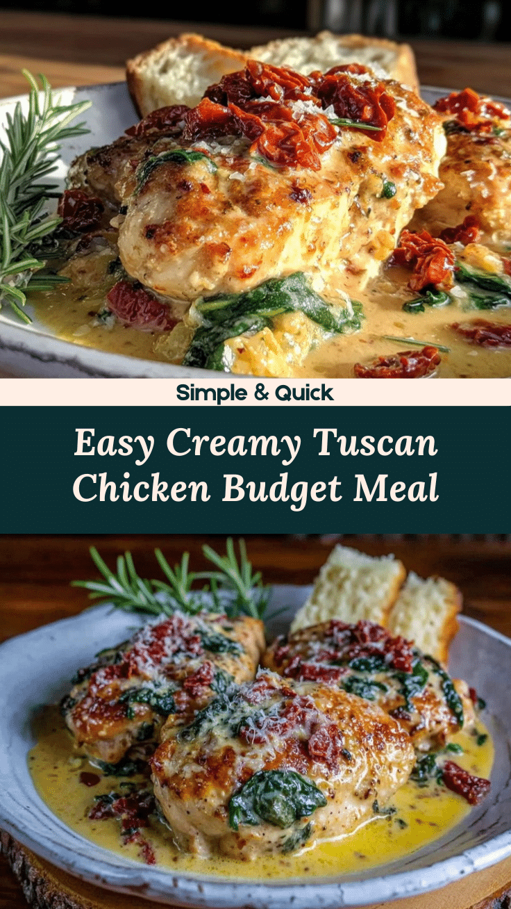 easy creamy Tuscan chicken recipe