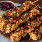 firecracker jalapeño honey chicken skewers - featured image