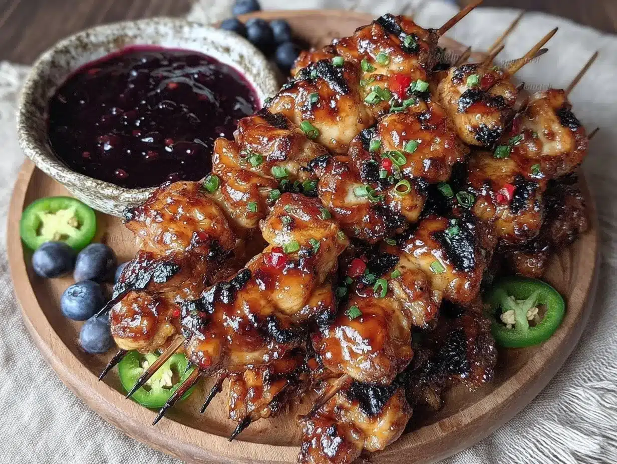 firecracker jalapeño honey chicken skewers preparation steps