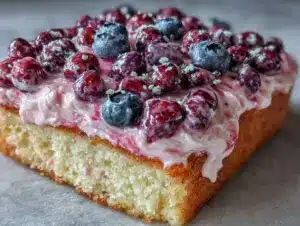 flag sheet cake recipe - featured image