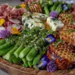 fresh spring garden charcuterie board - featured image
