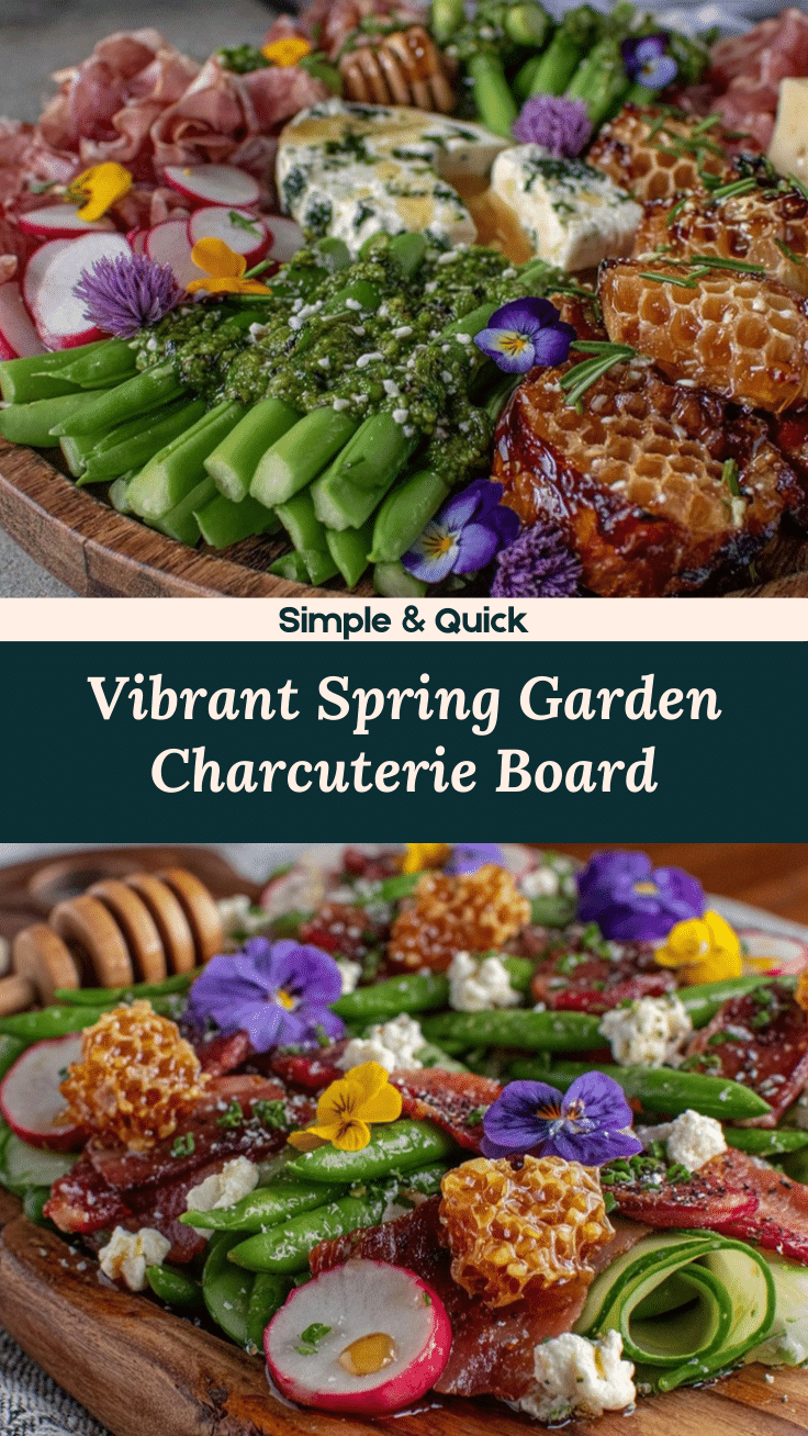 fresh spring garden charcuterie board recipe