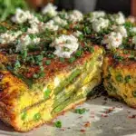 fresh spring vegetable frittata - featured image