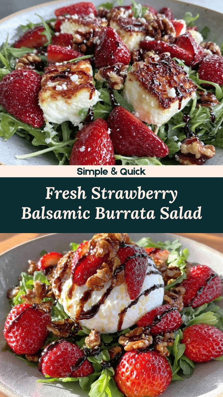 fresh strawberry balsamic burrata salad recipe