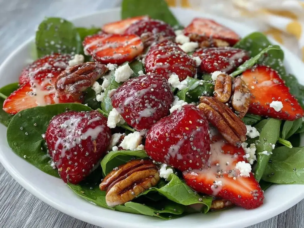 Fresh Strawberry Spinach Salad - featured image
