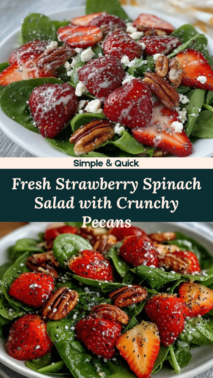 Fresh Strawberry Spinach Salad recipe