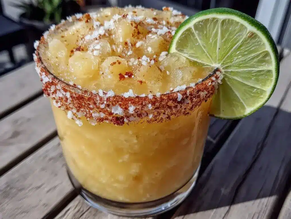 Frozen Mango Coconut Rum Slushie - featured image