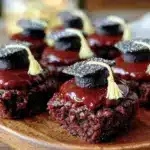 graduation cap brownie bites - featured image