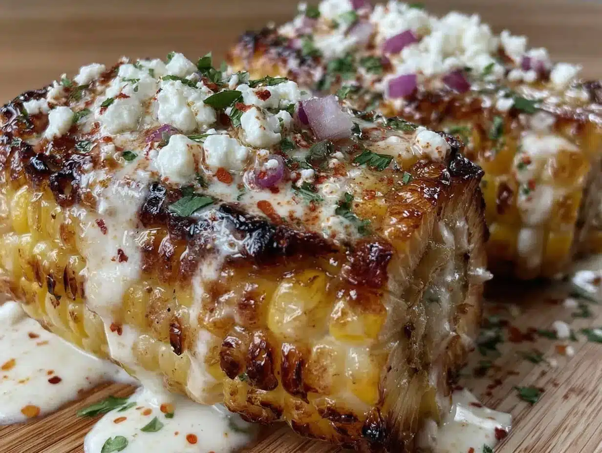 grilled corn on the cob with cotija elote seasoning preparation steps