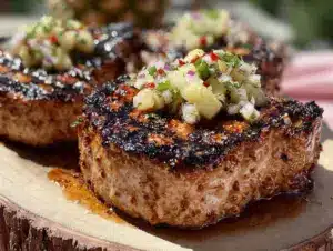 grilled honey chipotle pork chops - featured image