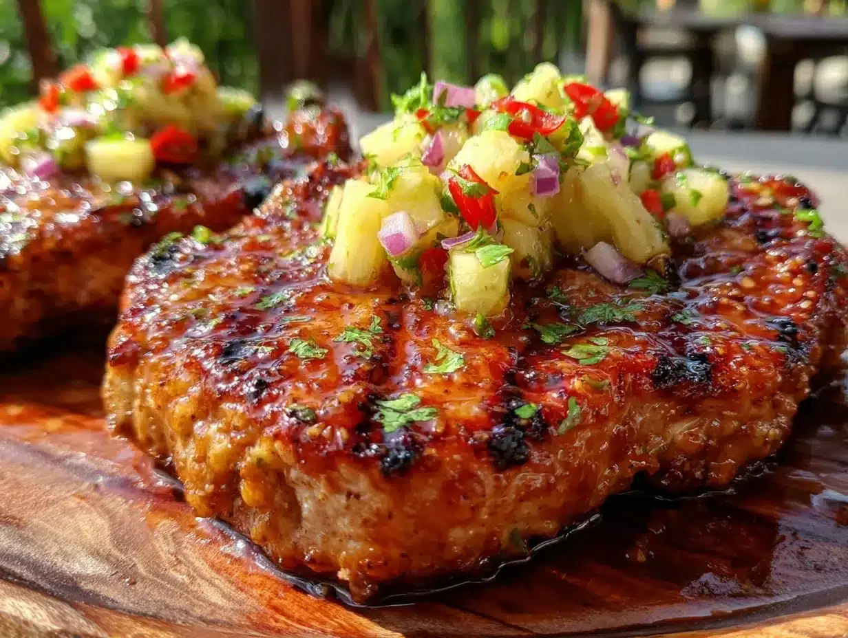 grilled honey chipotle pork chops preparation steps