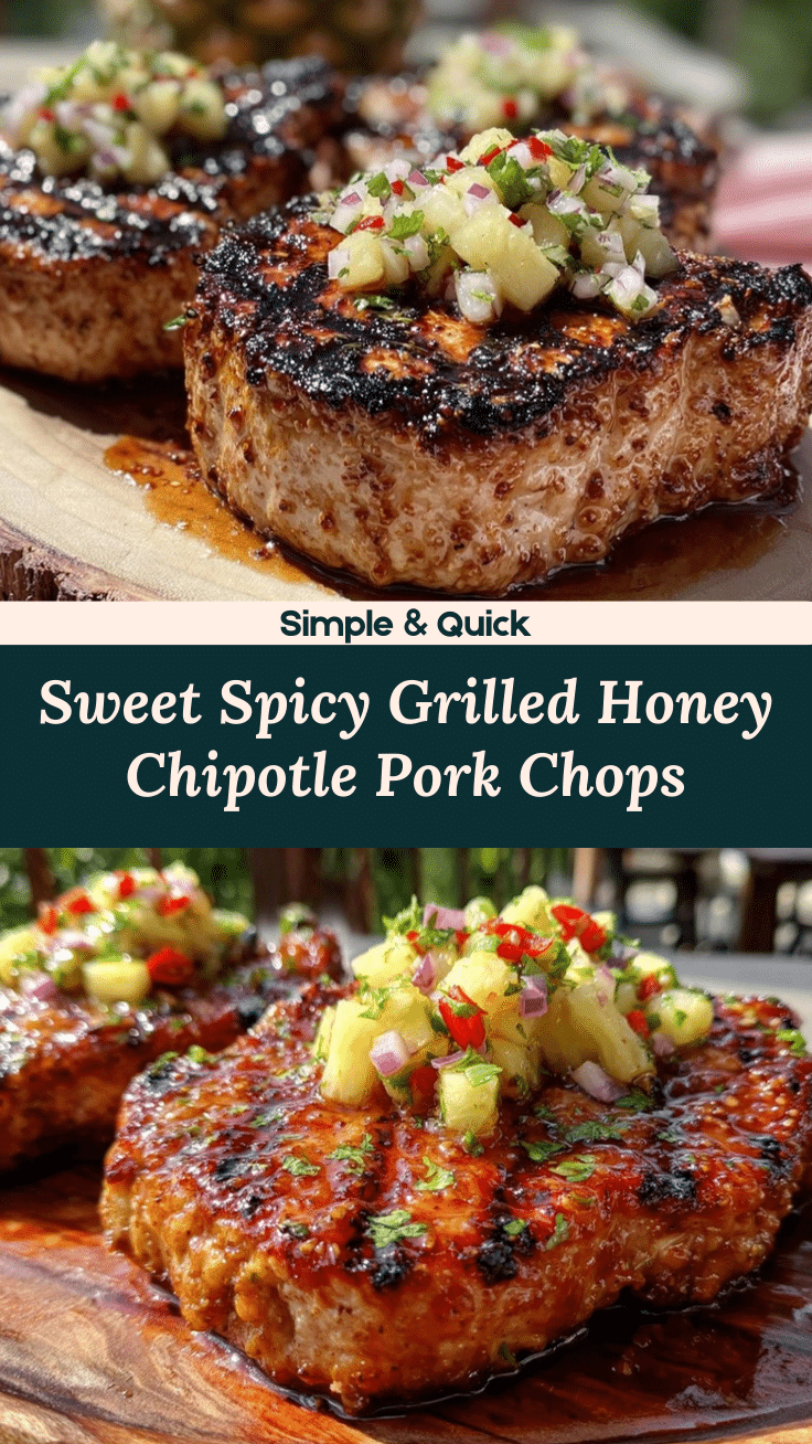 grilled honey chipotle pork chops recipe