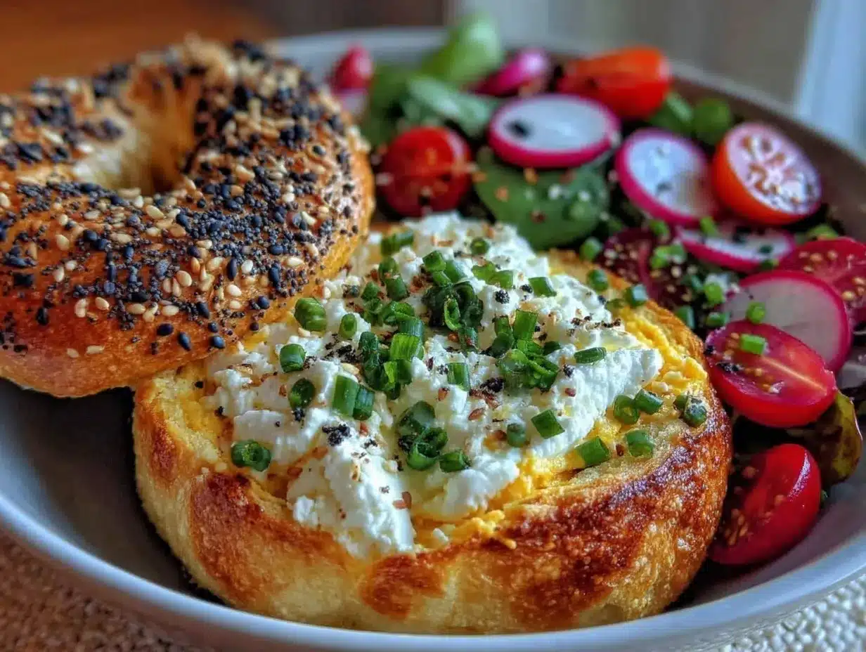 healthy cottage cheese breakfast bowl preparation steps