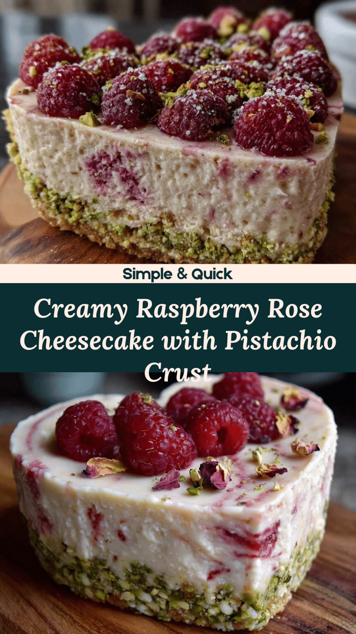 heart-shaped raspberry rose cheesecake recipe