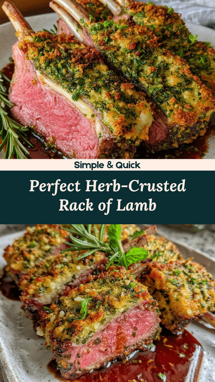 herb-crusted rack of lamb recipe