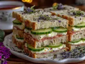Lavender Earl Grey afternoon tea sandwiches - featured image