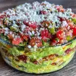 layered guacamole dip - featured image