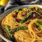 lemon asparagus pasta - featured image