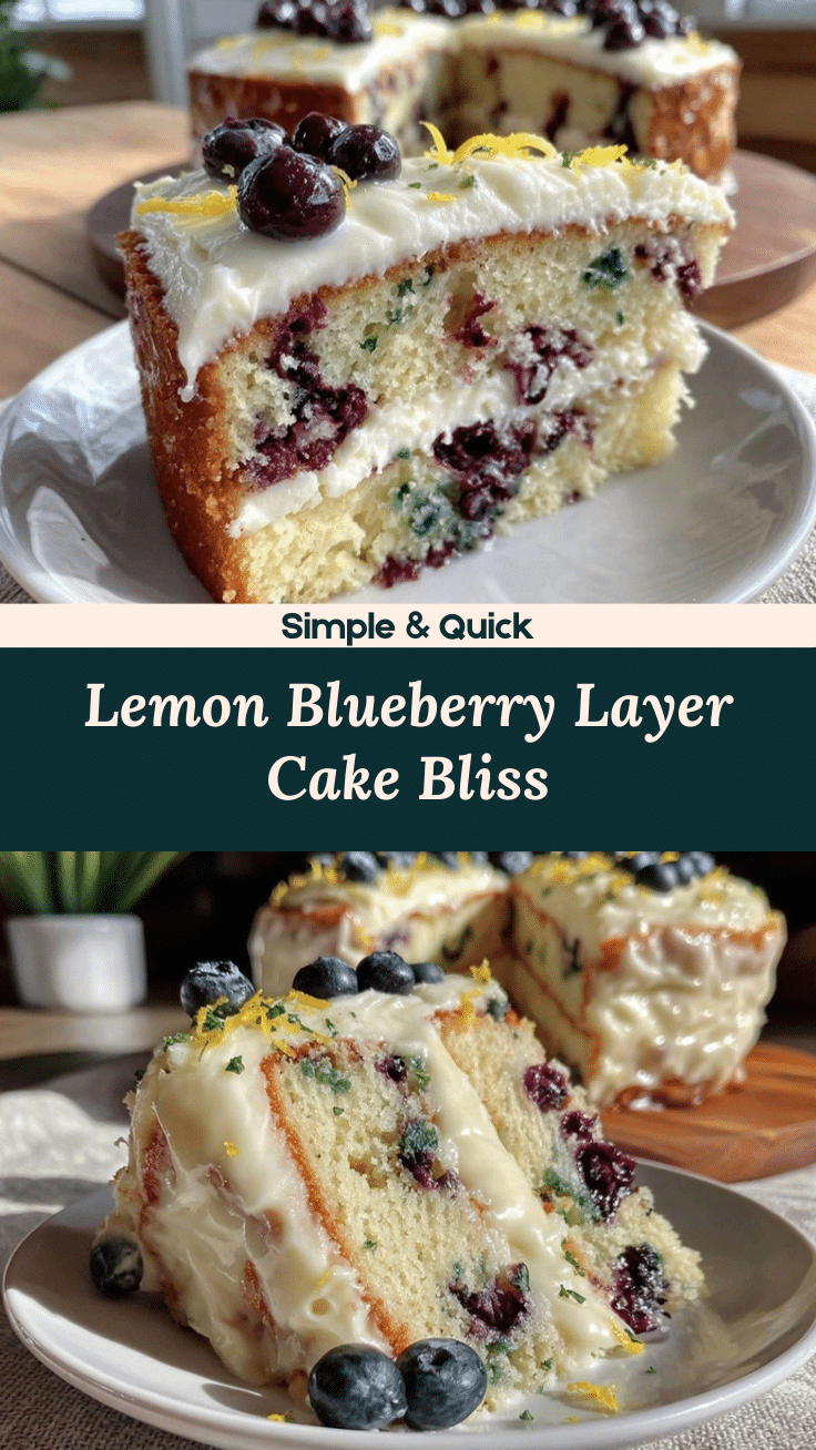 lemon blueberry layer cake recipe