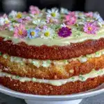 lemon elderflower naked cake - featured image